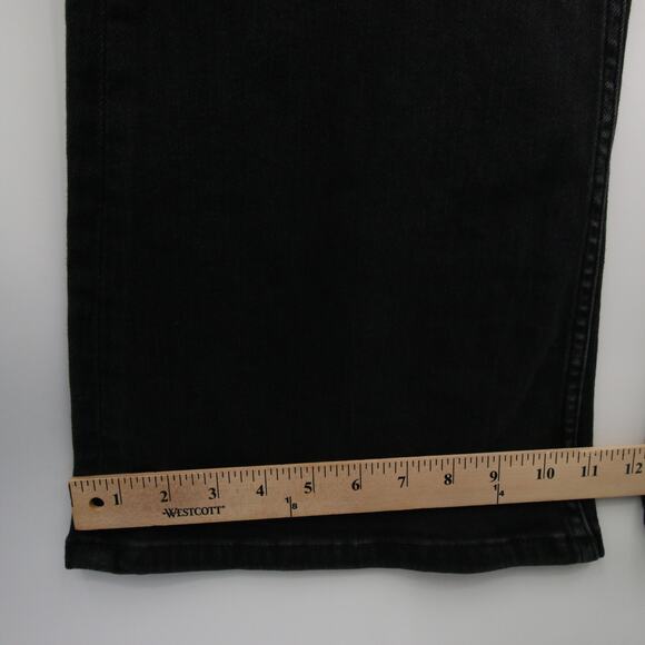 Free People We The Free Jayde Flare Jumpsuit Black Mamba NWT Denim Size L - Picture 10 of 12